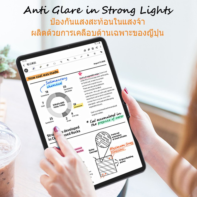Paper Like Samsung Galaxy Tab A 8 With S Pen P200 P205 Screen Protector Film Matte Anti Glare