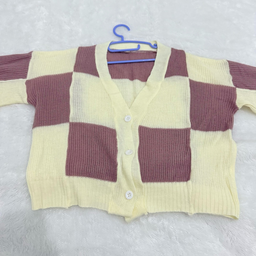 PRELOVED Cardigan Crop Top Outer Rajut Oversize