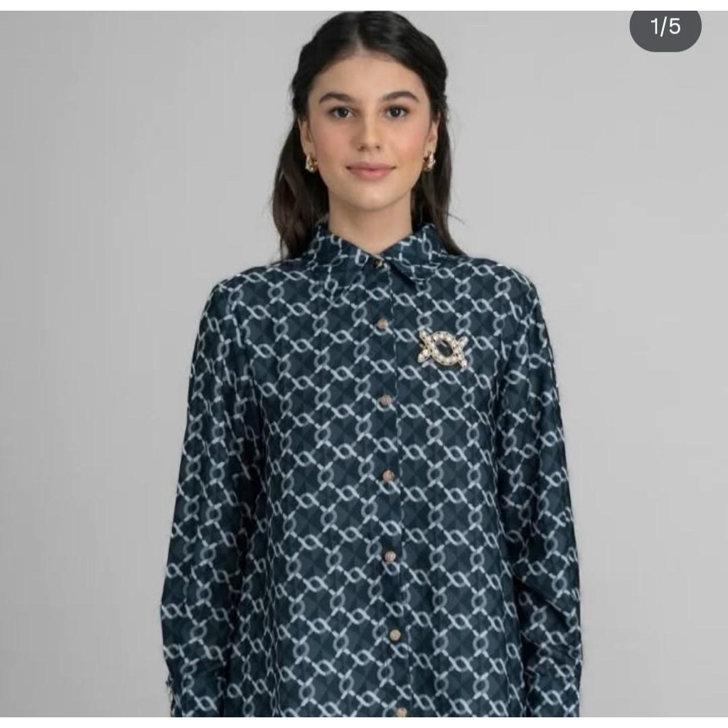 Monogram Pleated Wearing Klamby