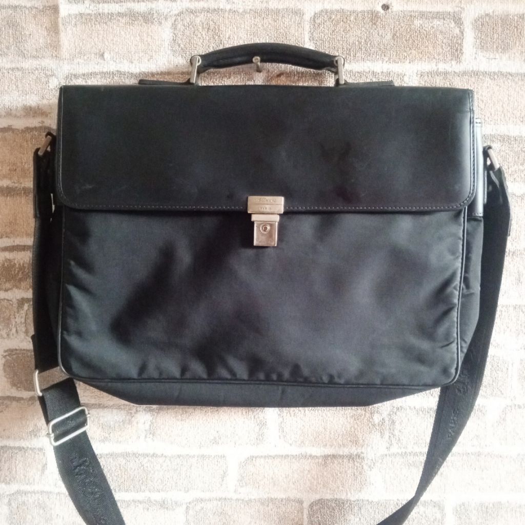 Tas kerja kulit merk St. Dupont original made in Italy