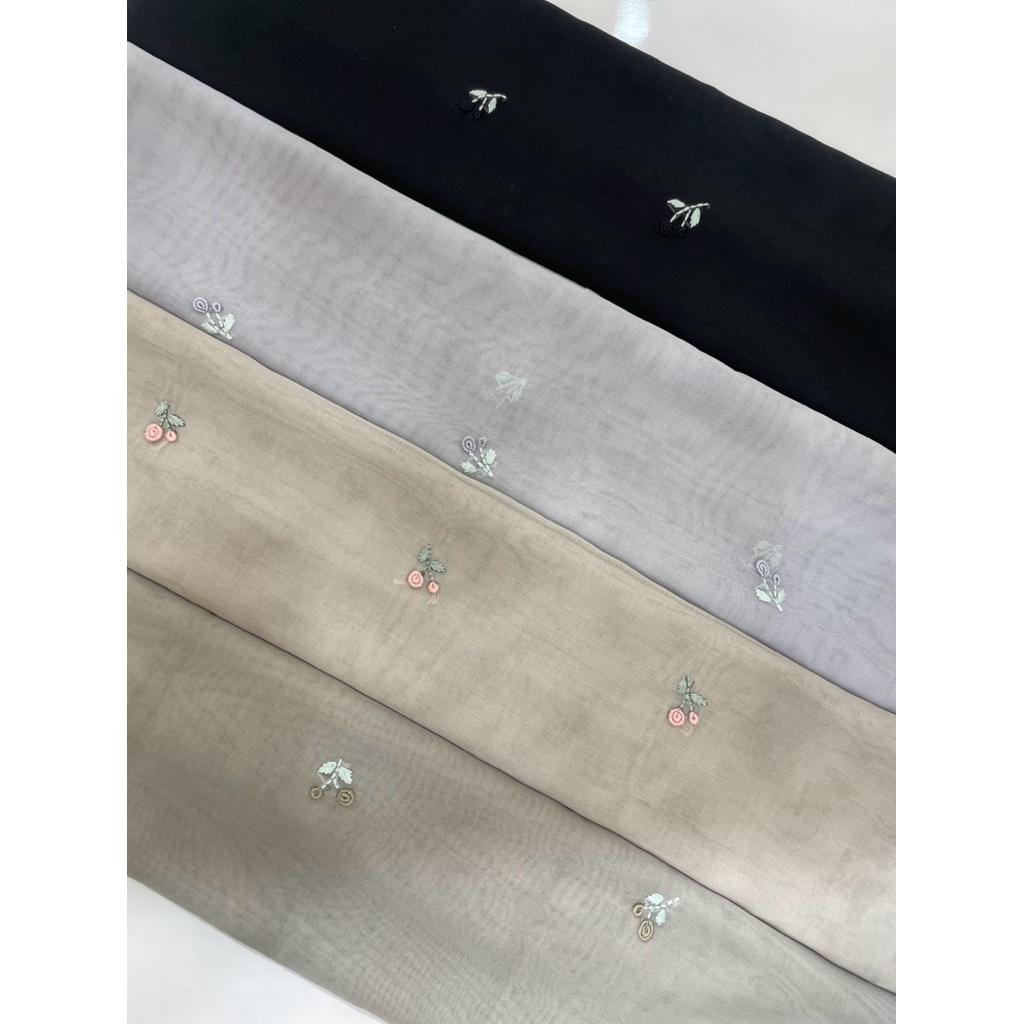 Hijab Katun Paris Sulam Sultan Premium