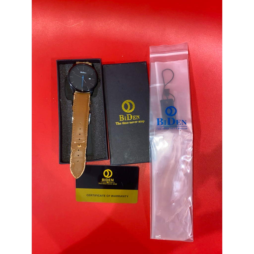 preloved jam tangan Biden stainless steel