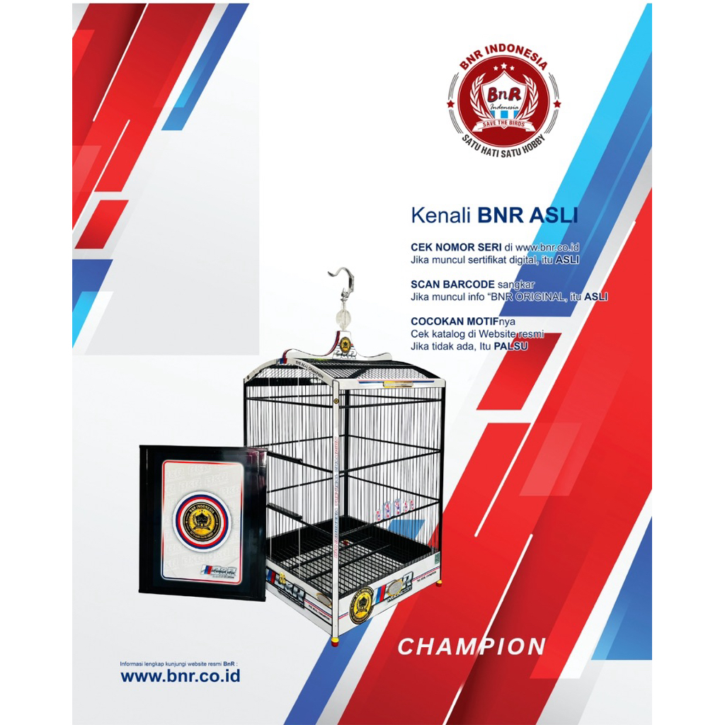 KOTAK DECAL BNR RUJI FIBER NO.1 “CHAMPION WHITE”