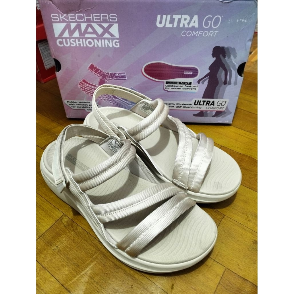 Sandal skechers max cushioning essential glam out 141553 for women original