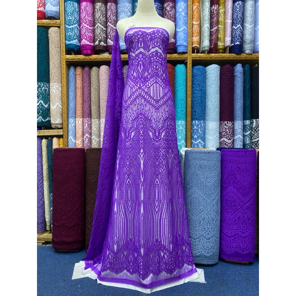 BROKAT SEMI FRANCIS BAHAN KEBAYA MURAH BAKAL KEBAYA MODERN