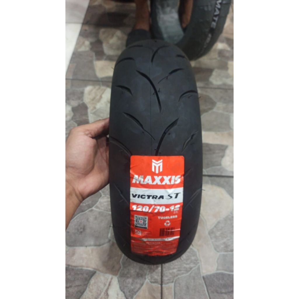 Ban motor scoopy 120/70-12 maxxis victra tubeles ring 12 vespa ban donat