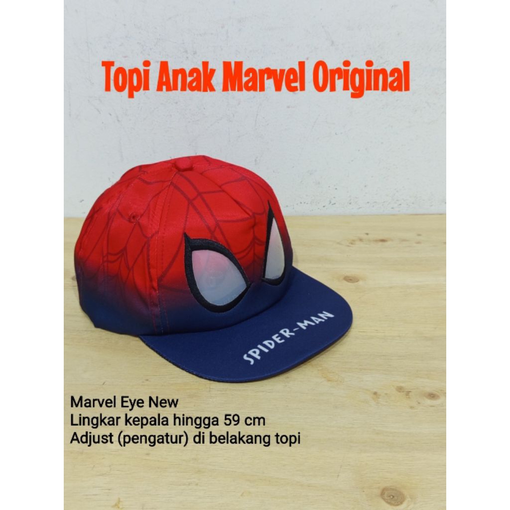 TOPI ANAK NEVADA MARVEL,SPIDERMAN ORIGINAL