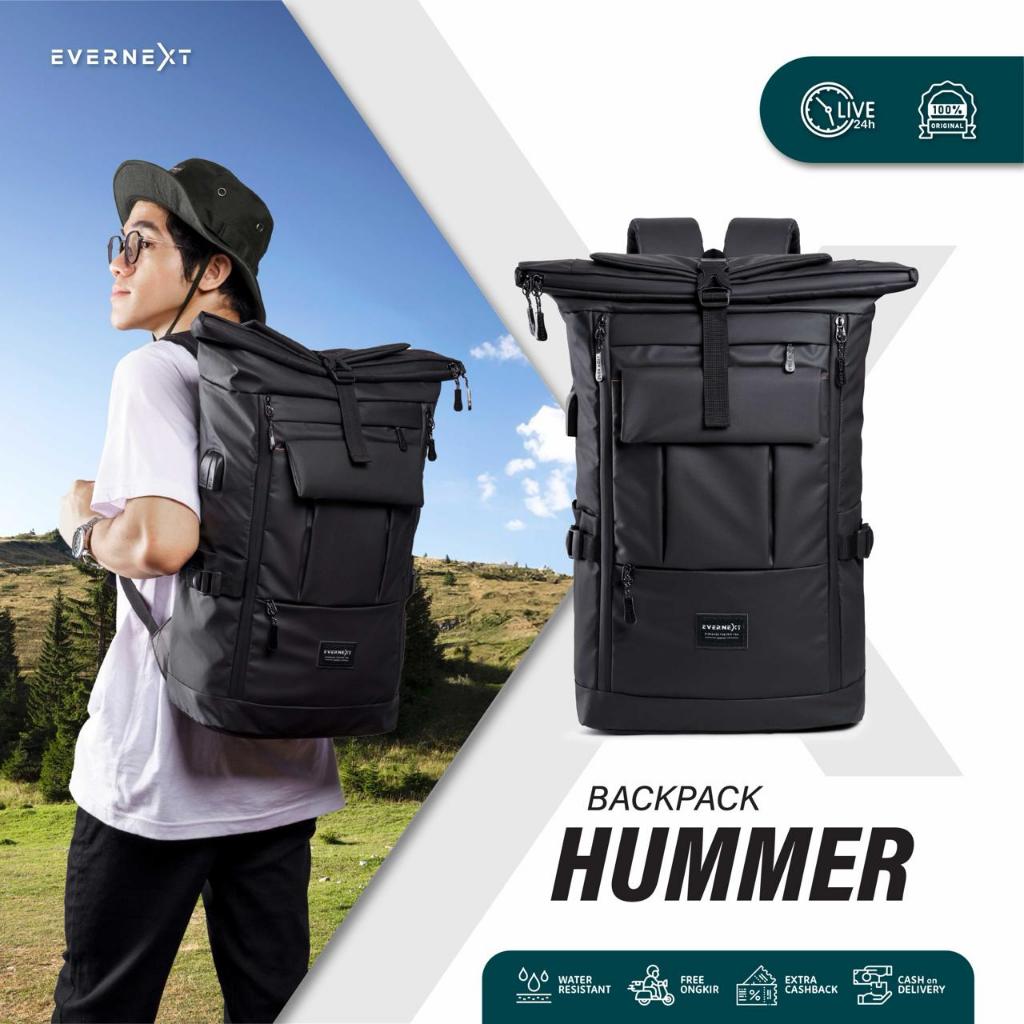 Evernext - Tas Ransel Pria Waterproof Backpack Outdoor Pria Tas Travelling Hummer Tas Backpacker