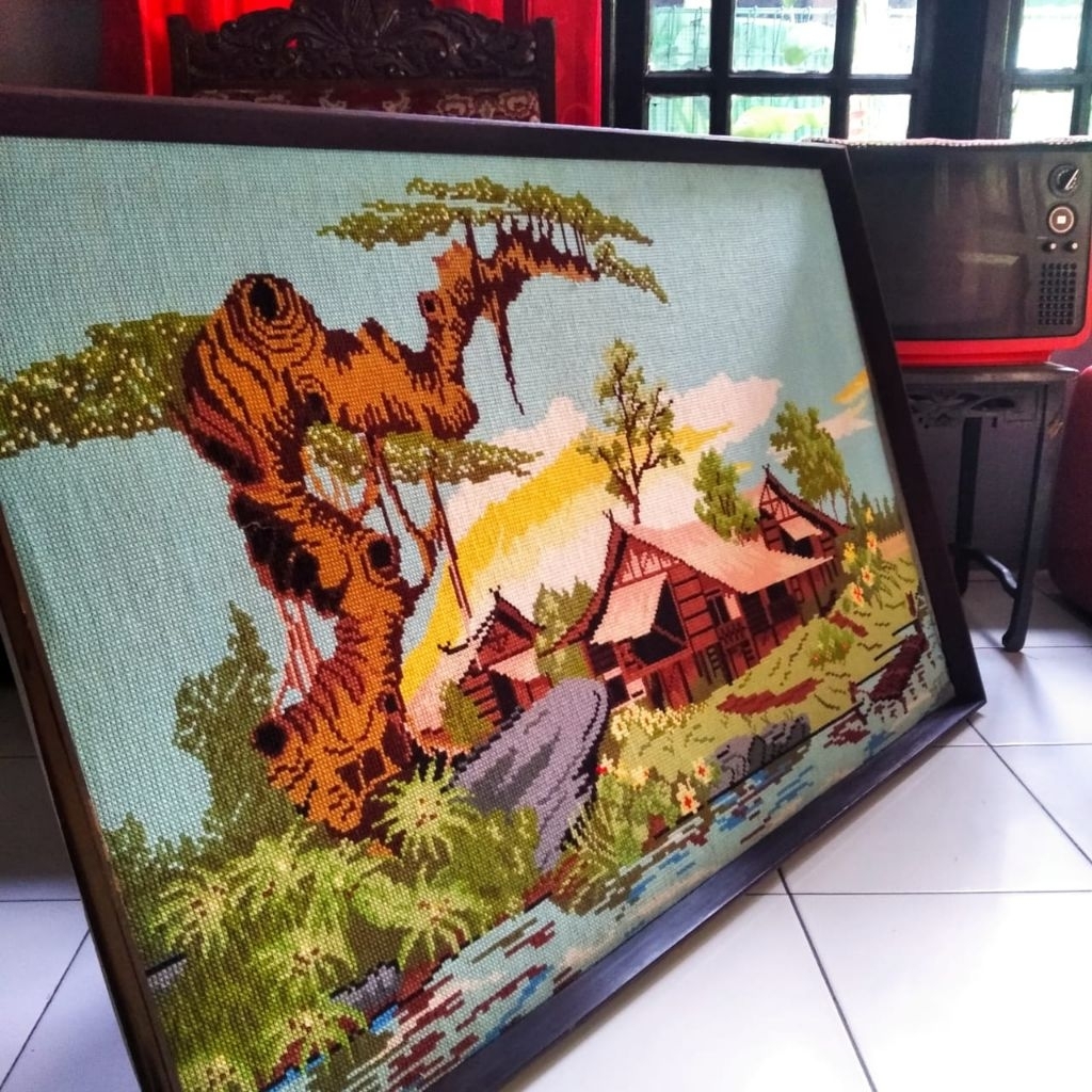 Pajangan hiasan dinding jadul vintage antik lawas kuno