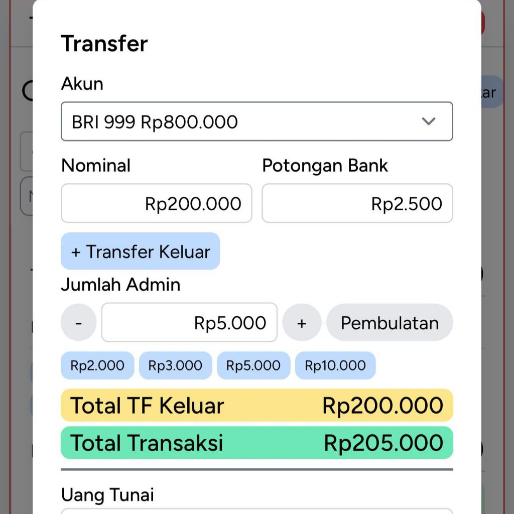 Aplikasi Pembukuan BRILink