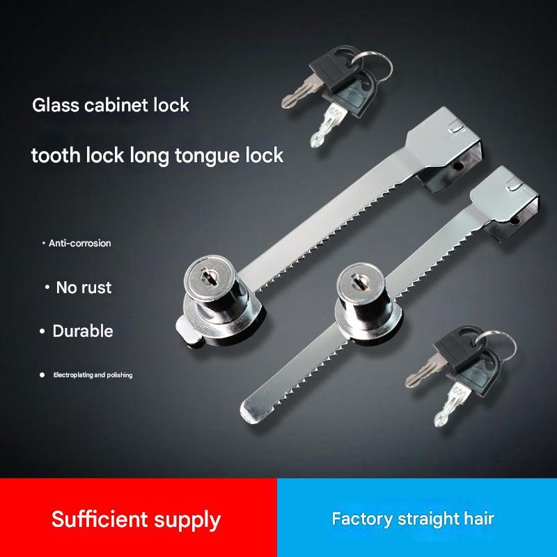 Kunci Gergaji Kaca Stainless Steel | kunci Lemari Geser | Kunci Lemari Stainless