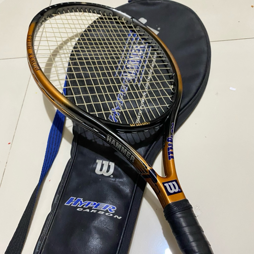 RAKET TENIS WILSON HAMMER 3.2 POWER HOLLES 282GRAM BEKAS SIAP PAKAI