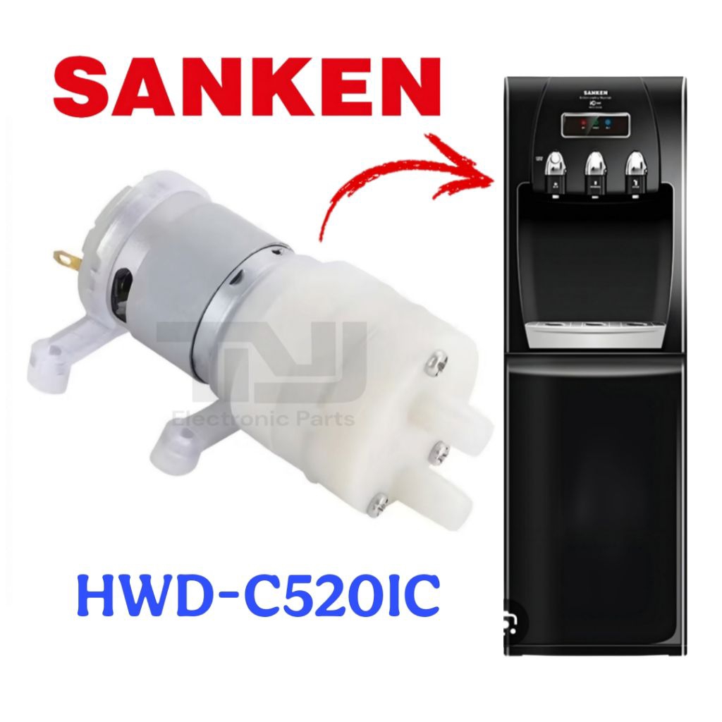 Pompa Dispenser Galon Bawah SANKEN HWD-C5210IC DC 12 Volt Original