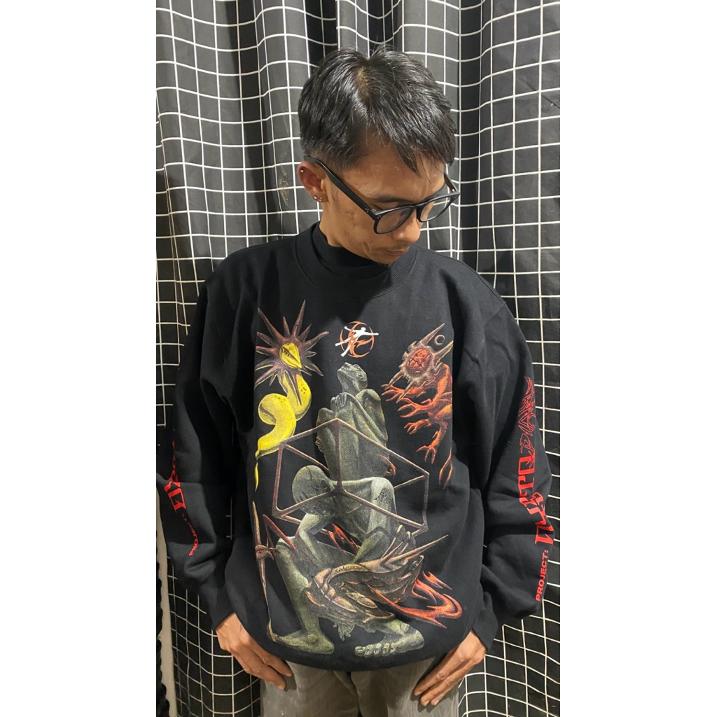 CREWNECK OVERSIZED CATHARSIS EMPIRE PROJECT DYSTOPIAN AMBIGRAM ORIGINAL LIMITED EDITION BIMOPD PICKY
