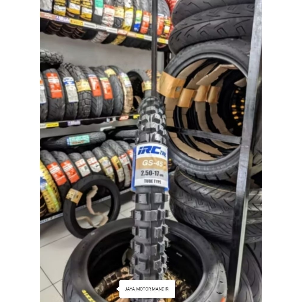 BAN DEPAN IRC CROSS 250 - 17 GS45 UNTUK MOTOR SMASH SHOGUN SUPRA JUPITER VEGA REVO