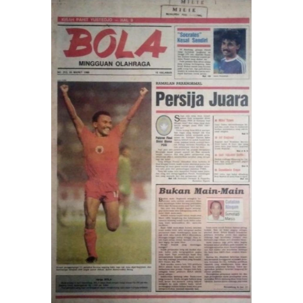 Tabloid BOLA Tahun 1988