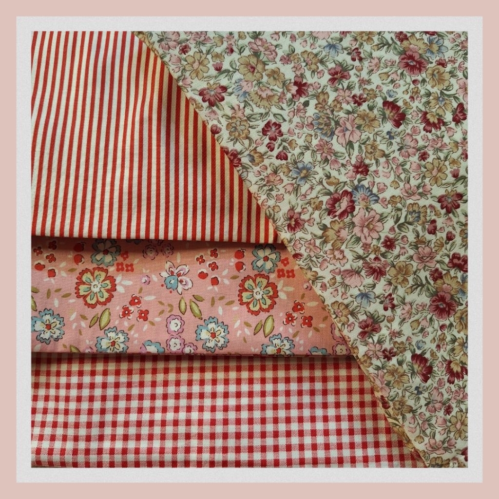 1 SET KAIN PERCA KATUN JEPANG DESIGN TOKAI SENKO