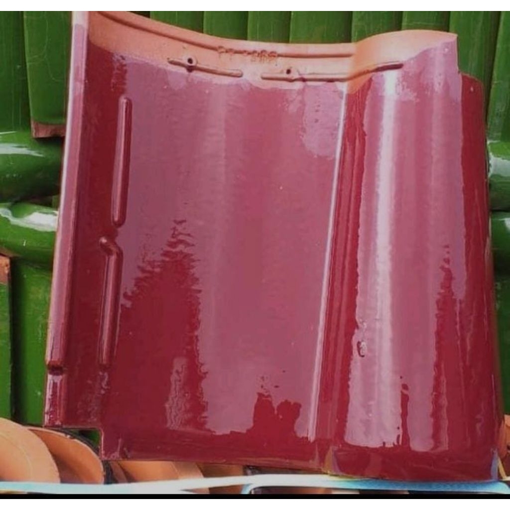 Genteng keramik merah maroon KIA