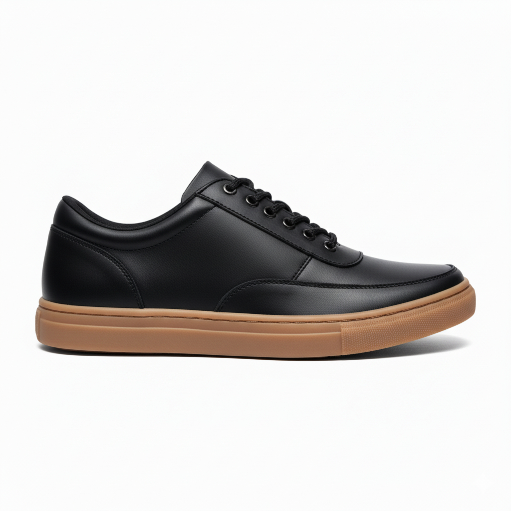 ALPHA BLACK GUM - Sepatu Casual Ukuran Besar Size 49 Sepatu Casual Pria Wanita Unisex Big Size