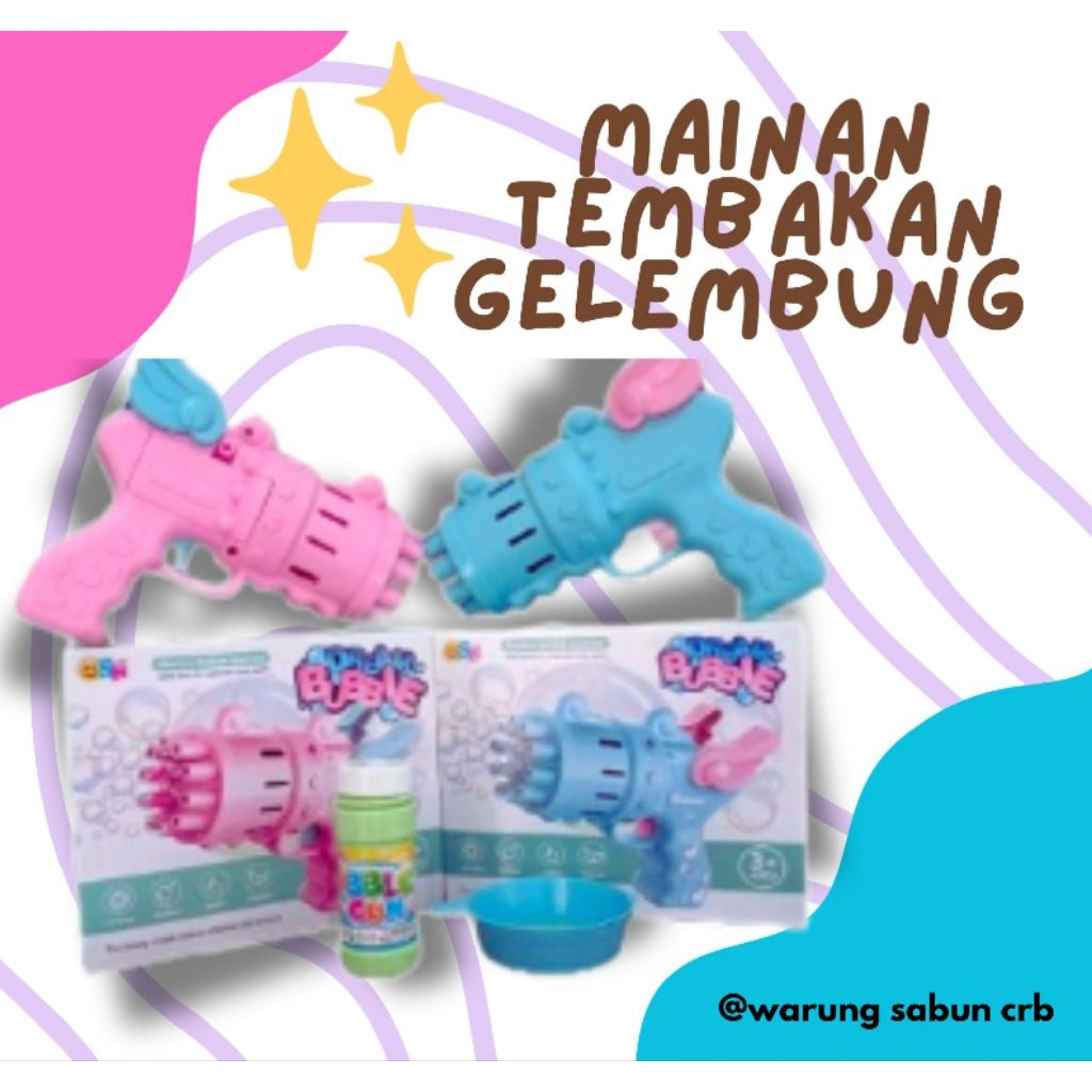 Mainan anak tembakan sabun gelembung balon, toys otomatis