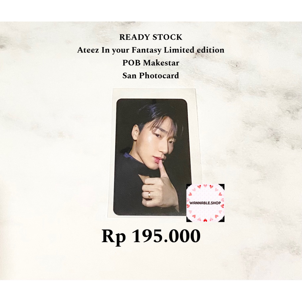 [READY STOCK INDONESIA] ATEEZ IN YOUR FANTASY LIMITED EDITION POB MAKESTAR SAN PHOTOCARD