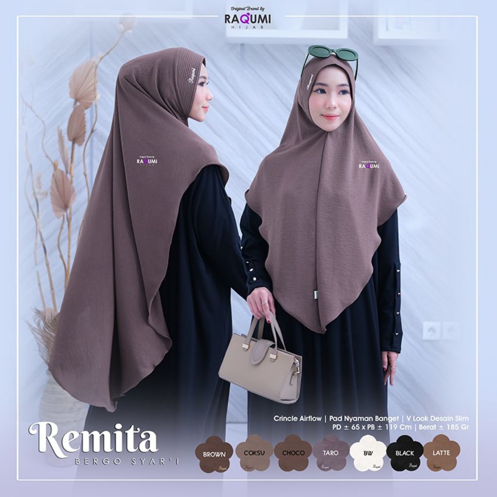 Remita Bergo Syari Hijab RAQUMI
