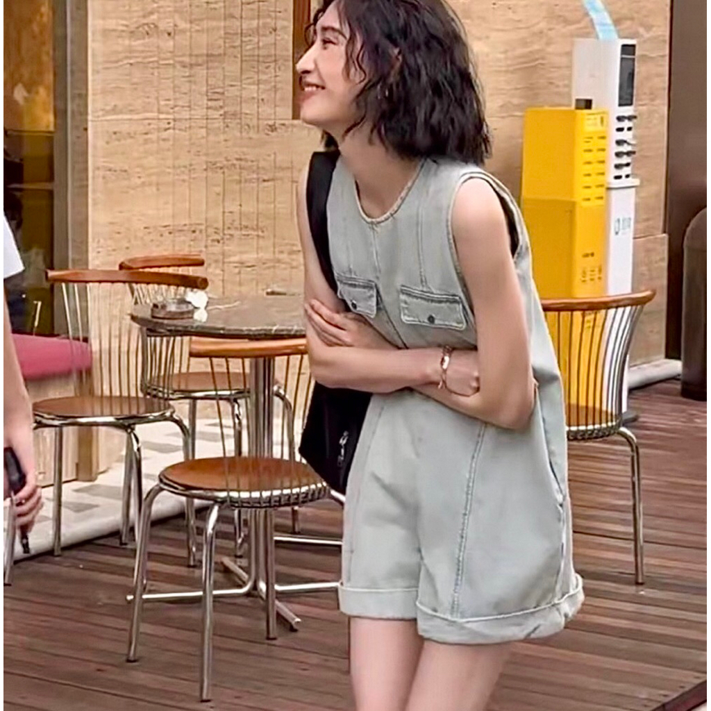 Jeans Jumpsuit Wanita Korea Jeans Jumpsuit Import J0066