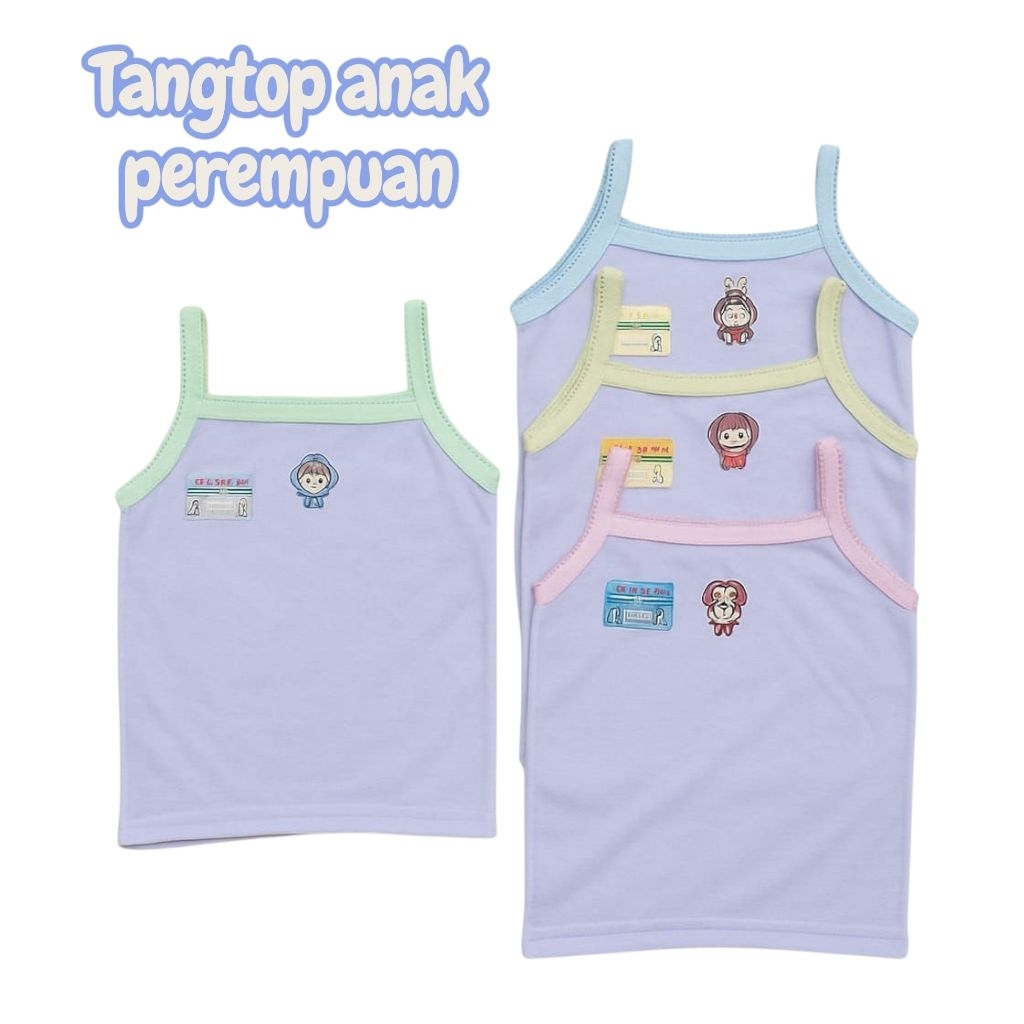 3 PCS Tanktop anak perempuan / kaos singlet anak / atasan tanktop anak cewek / singlet anak perempua