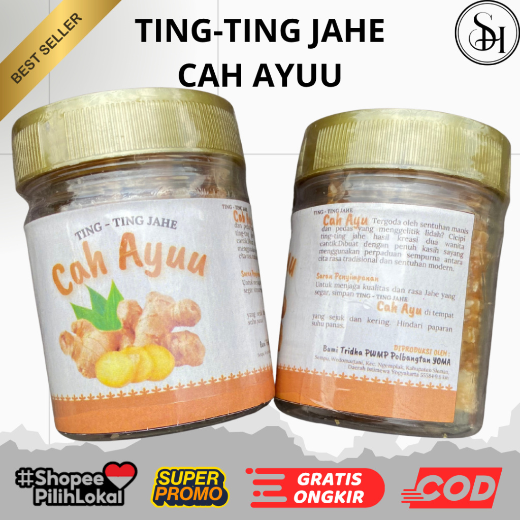 BUMI TRIDHA-TING-TING JAHE (PERMEN GULA JAHE KACANG) BUMI TRIDHA