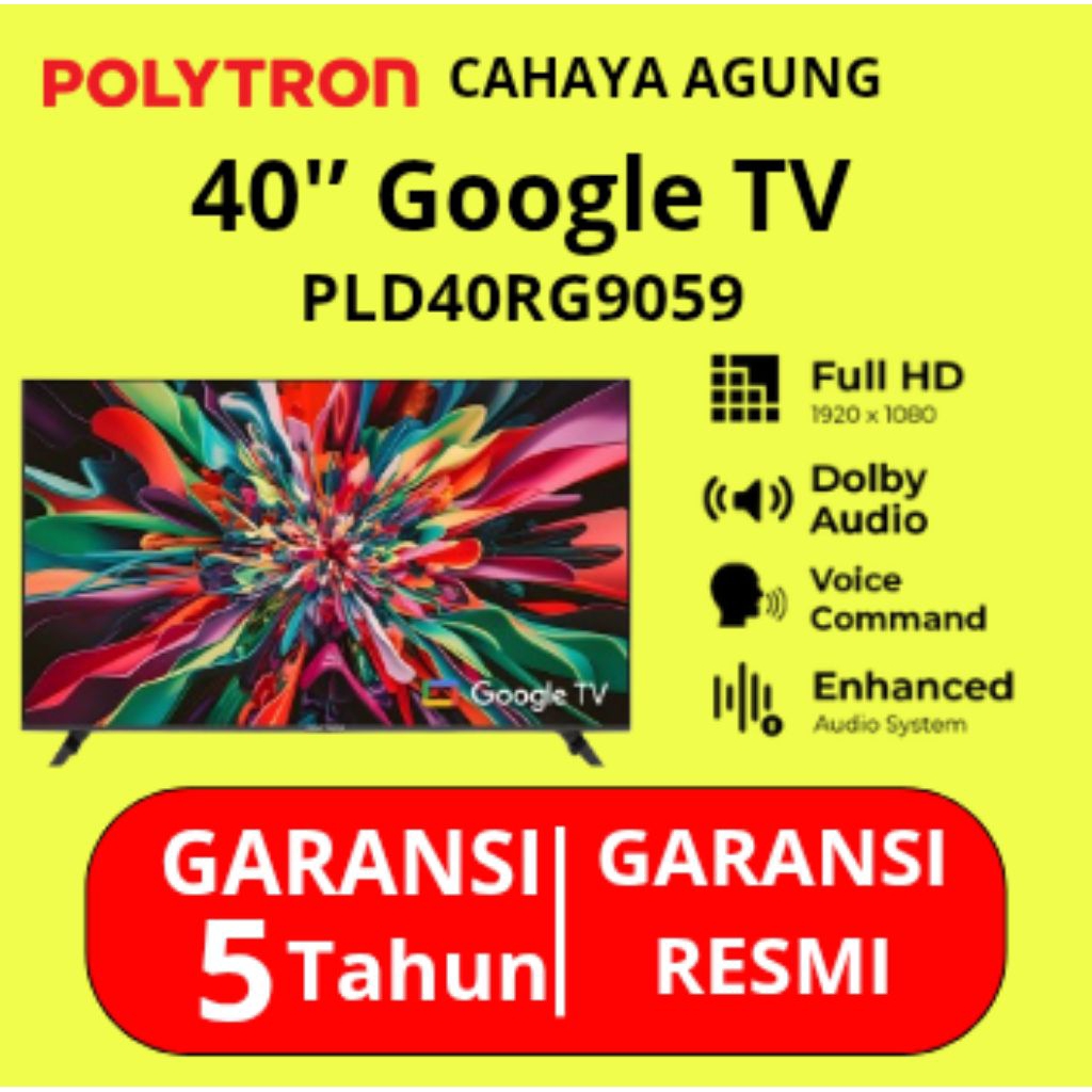 POLYTRON Smart Cinemax Google TV 40 Inch – PLD 40RG9059
