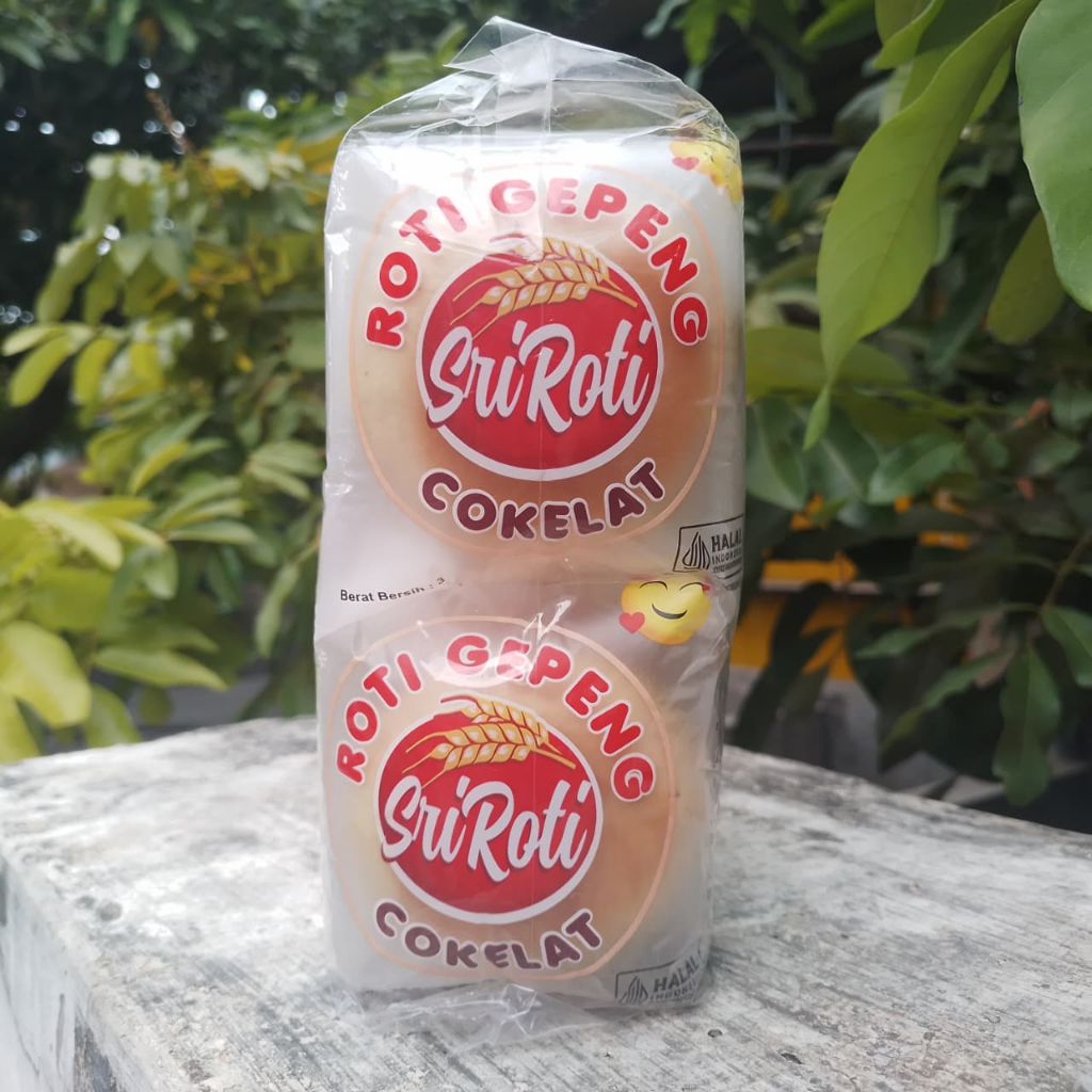 Roti Gepeng Sri Roti Rasa Coklat 1 Pack Isi 10