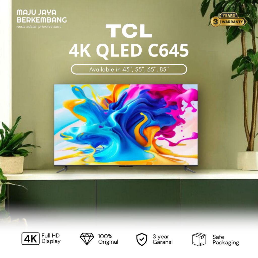 TCL QLED 65C645 4K GOOGLE TV 65 inch c645