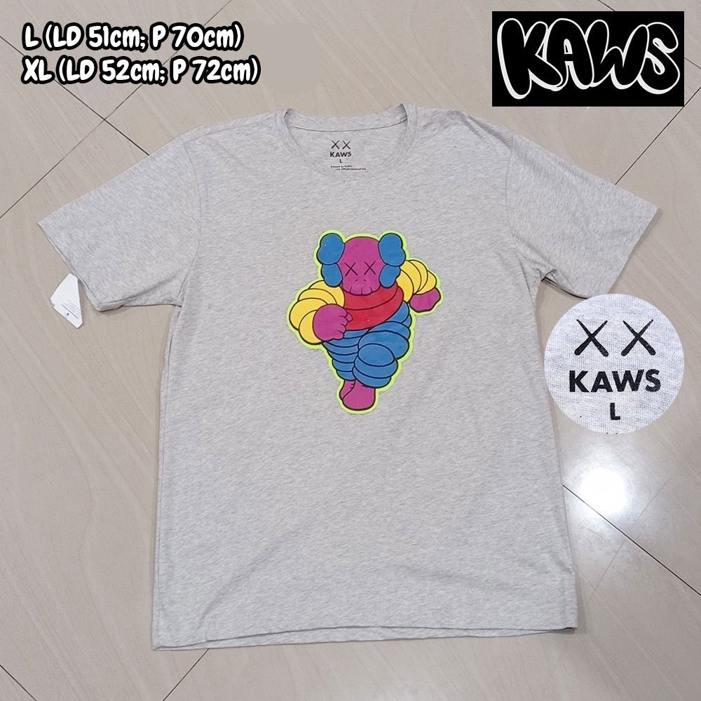 Kaos Casual Cowo Cewe UNIQLO XX KAWS (KAWS_B)