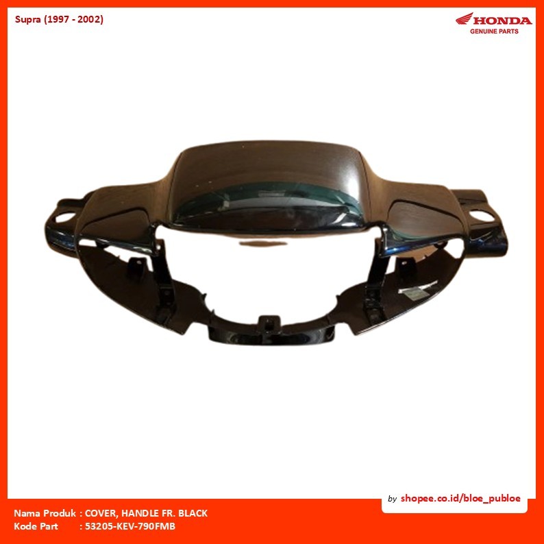 Cover Batok Depan Hitam Honda Supra/COVER, HANDLE FR. BLACK/53205KEV790FMB