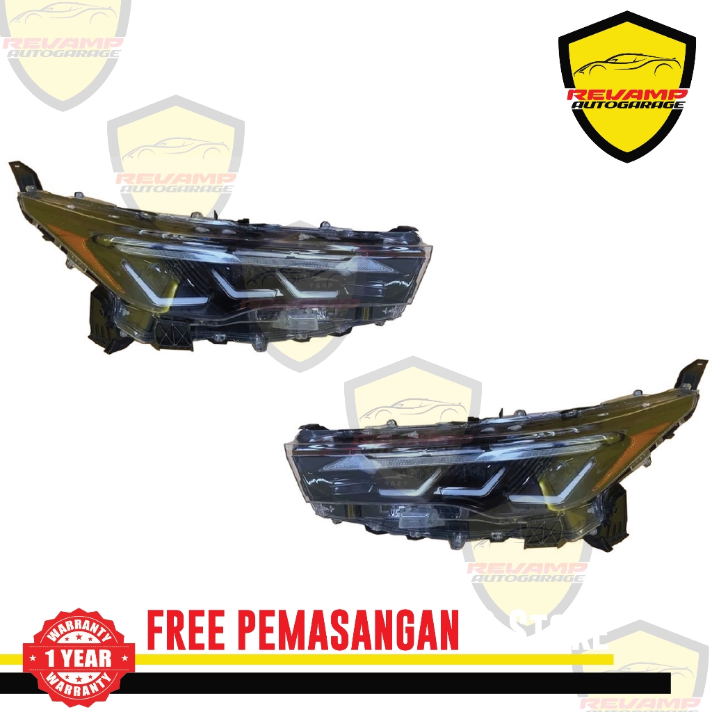 HEADLAMP HEAD LAMP TOYOTA INNOVA ZENIX ZENIX HYBRID PNP LEXUS STYLE PREMIUM IMPORT SEQUENTIAL RUNNIN