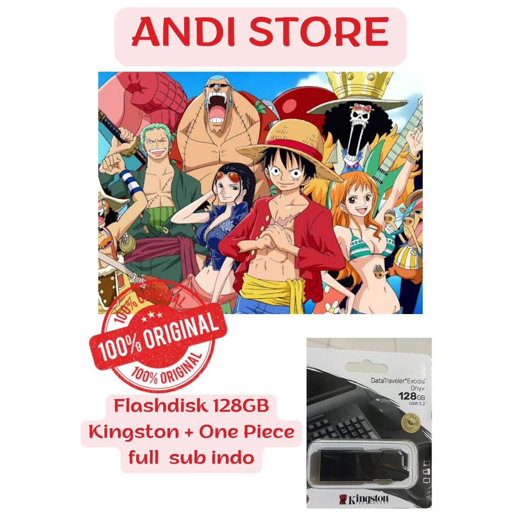 Flashdisk Anime One Piece Full Episode 128GB kingston