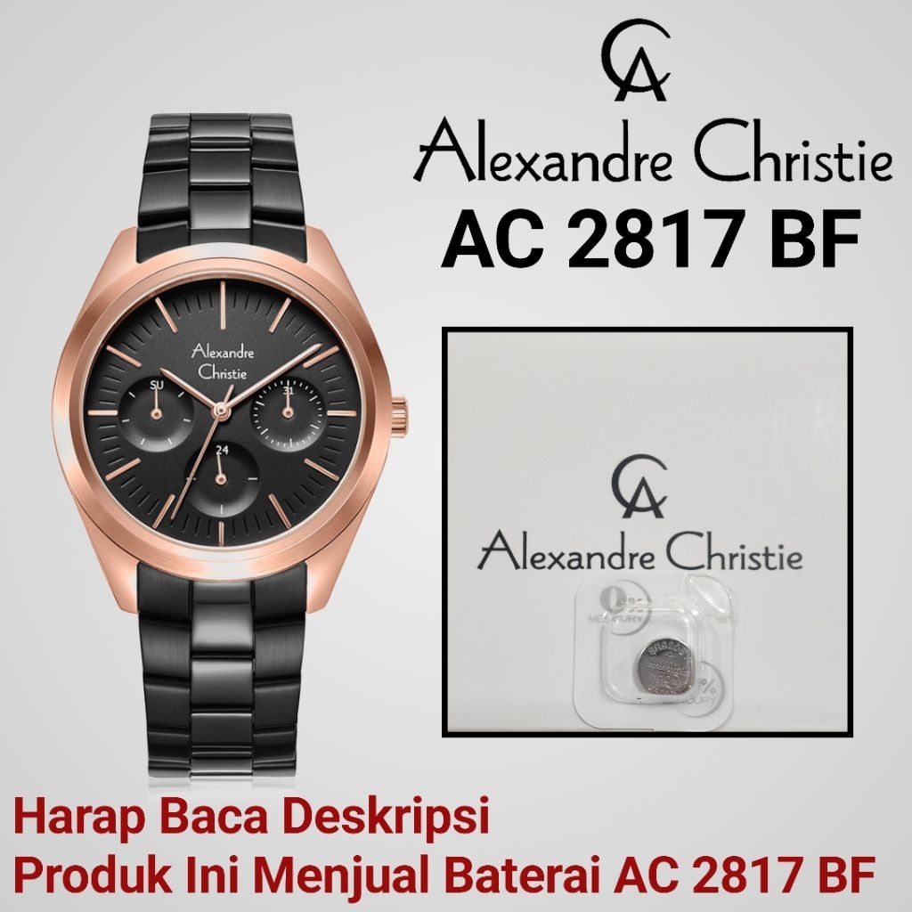 Baterai Jam Tangan Alexandre Christie AC 2817 BF