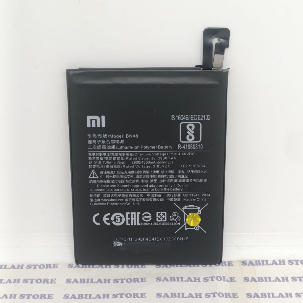 XIAOMI REDMI NOTE 6 PRO BN48 BN-48 BATRE BATERE BATRAI BATERAI XIAOMI REDMI NOTE 6 PRO BN48 BN-48 OR