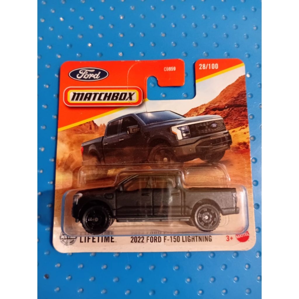 Matchbox 2022 Ford F-150 Lightning short card