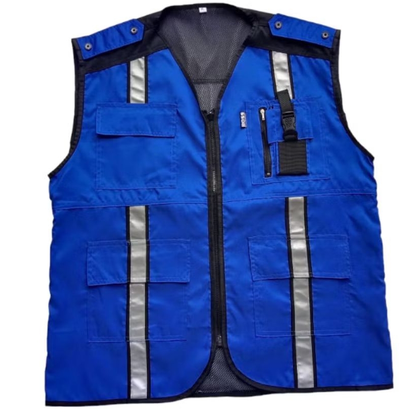 SAFETY VEST BIRU BENHUR / ROMPI SAFETY TERBARU/CUSTOM ROMPI