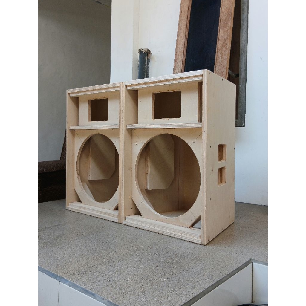 BOX SPEAKER PASIF 15" INCH SINGGLE / Box speaker vocal / fullrange / monitor 15"inch custom