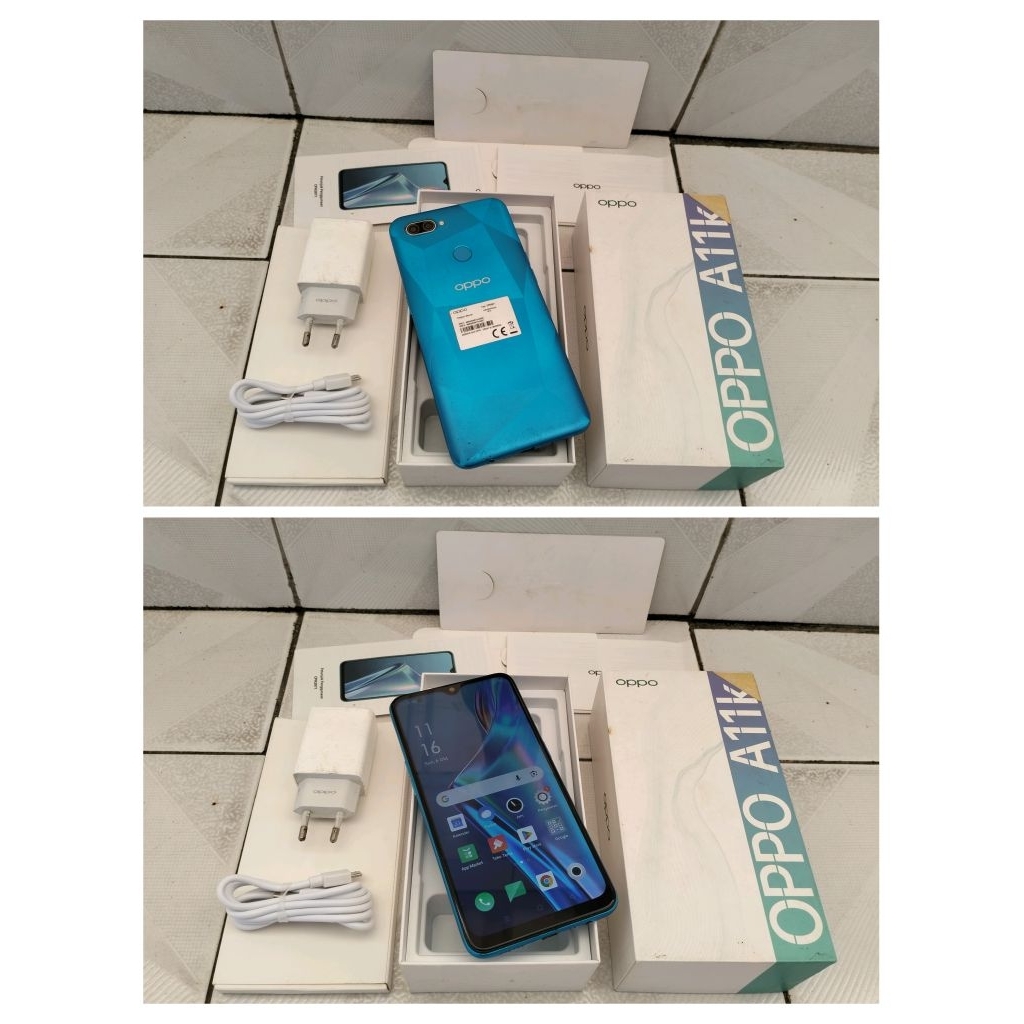 HP SECOND OPPO A11K RAM 2/32GB FULLSET
