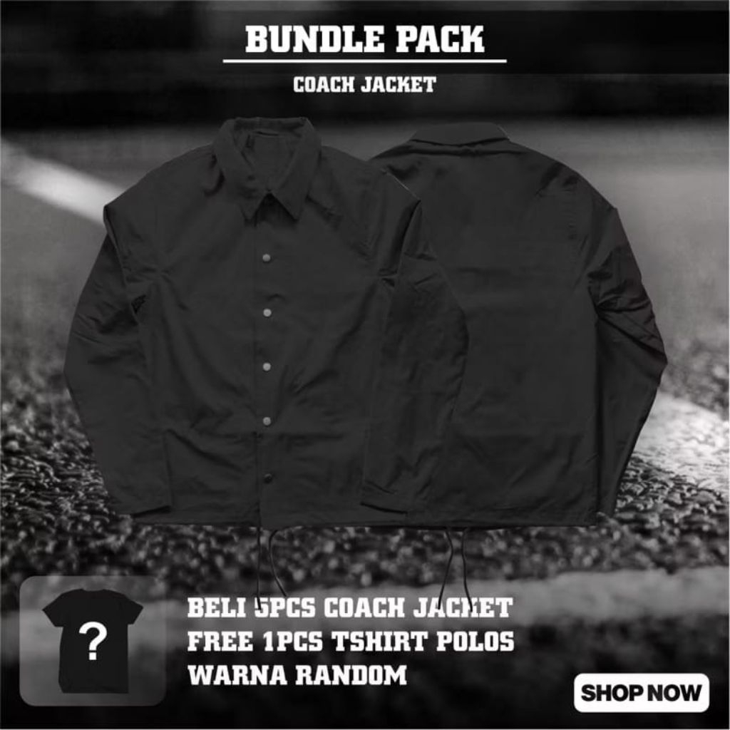 jaket coach windbreaker polos