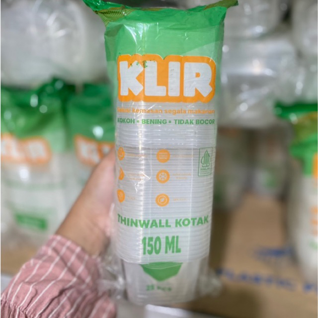 THINWALL SQUARE 150ml / THINWALL KOTAK 150ml