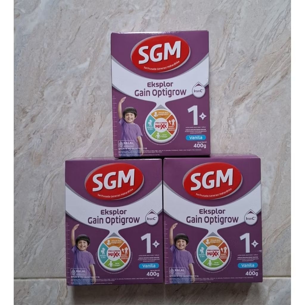 Susu SGM Eksplor Gain Optigrow 1+ 400gr