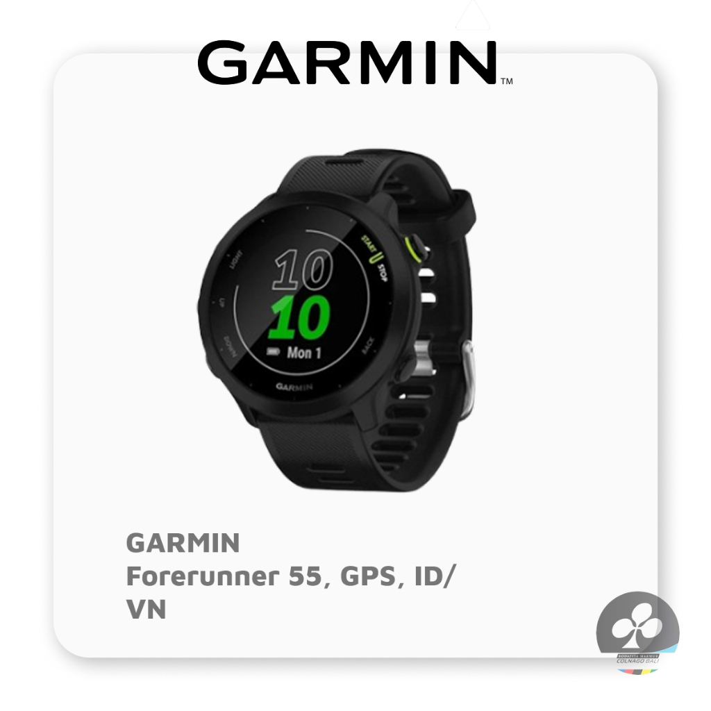 JAM TANGAN GARMIN - Forerunner 55, GPS, ID/VN (BLACK)