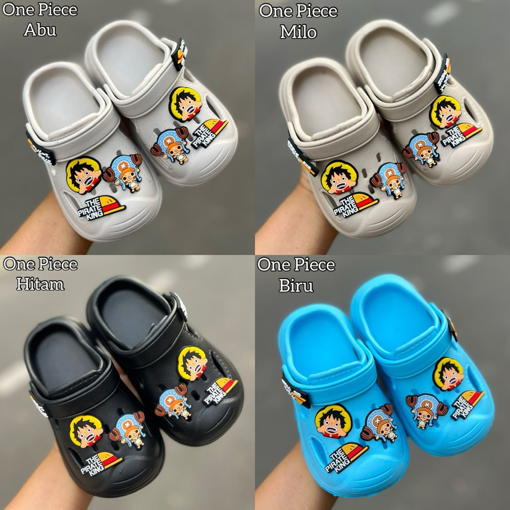 By - Kirana Sandal baim anak cowok lakilaki terbaru motif one piece