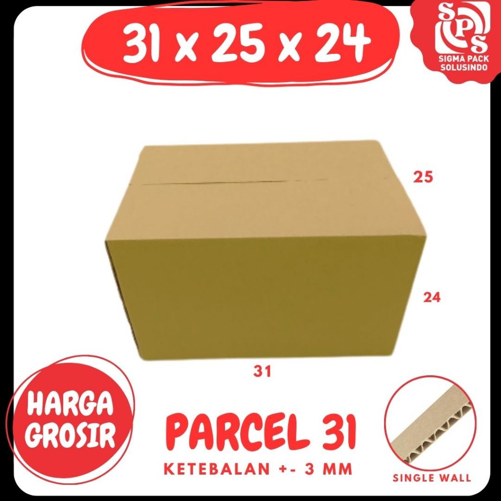 kardus Parcel 31x25x24 box parcel Kardus / Dus Parcel / Box packing Bingkisan