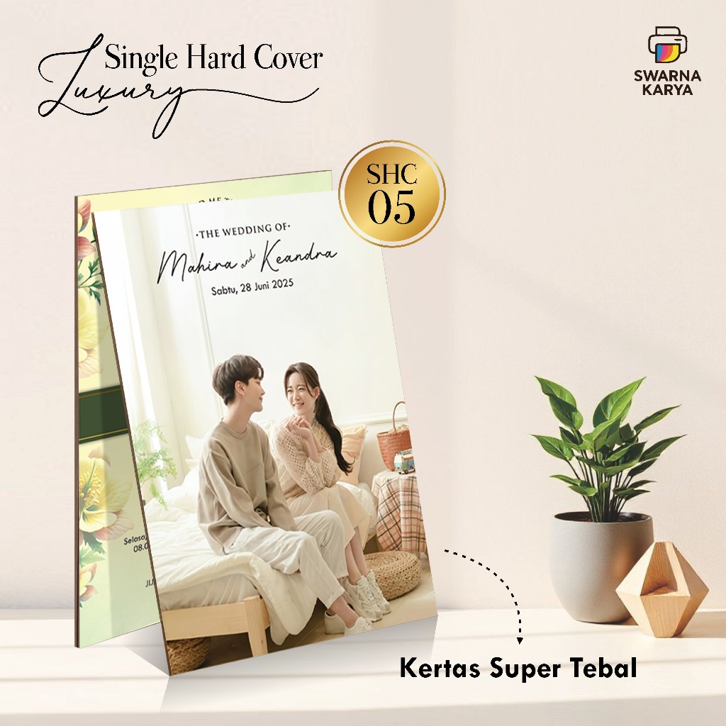 UNDANGAN HARD COVER PREMIUM - UNDANGAN PERNIKAHAN MEWAH - UNDANGAN LUXURY SINGLE HARD COVER