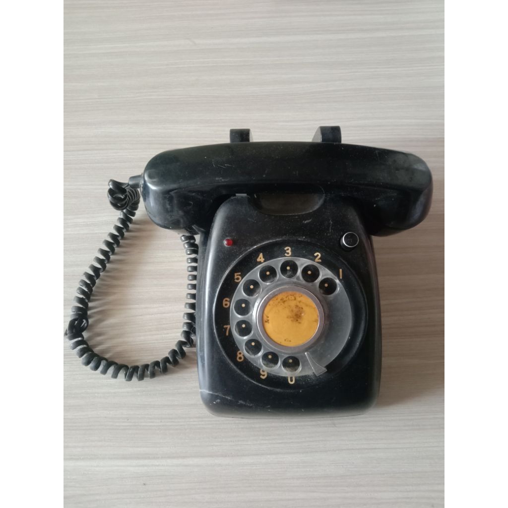 Telepon putar jadul Hitam